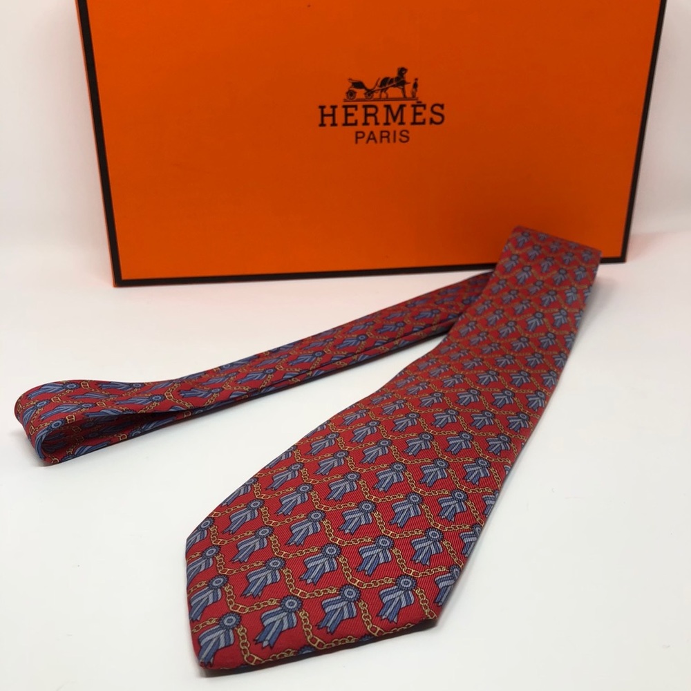 Men’s HERMÈS 100% silk classic tie